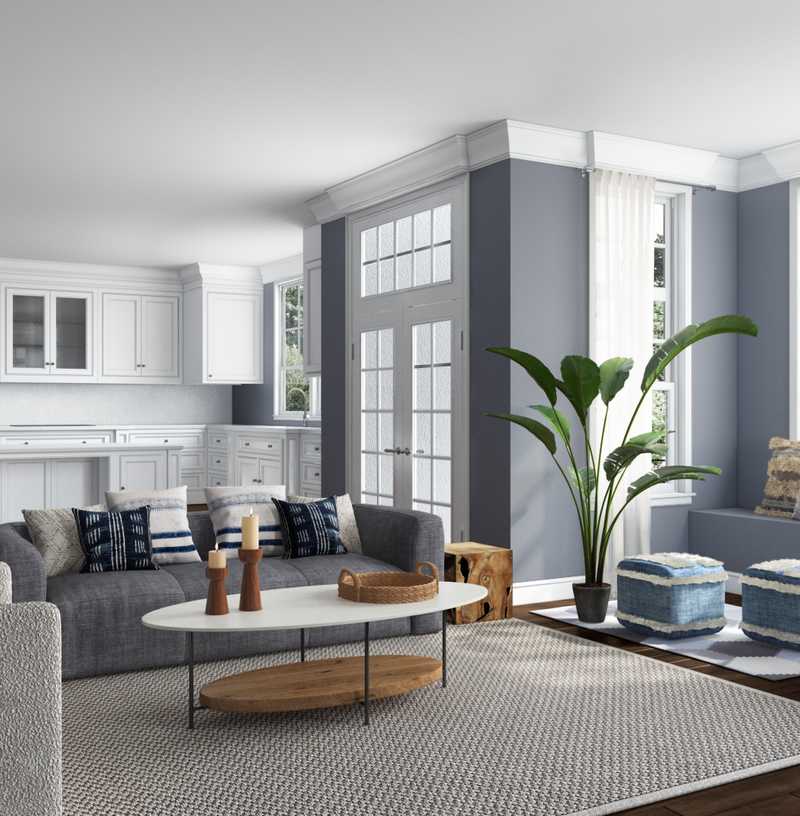 Contemporary, Modern, Eclectic, Minimal Living Room Design by Havenly Interior Designer Sofia