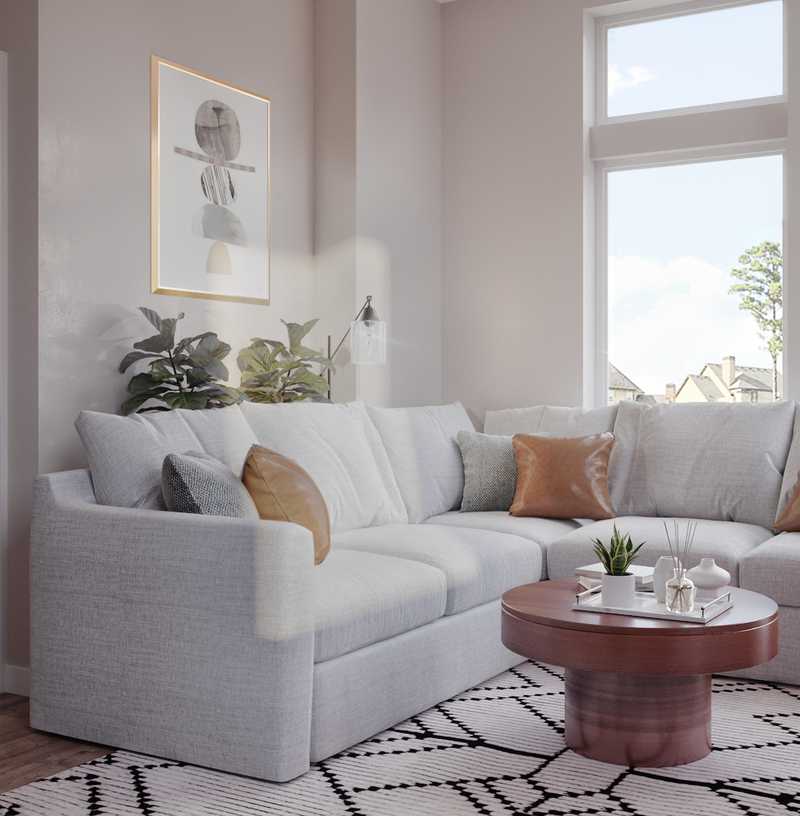 Midcentury Modern Living Room Design by Havenly Interior Designer Carla