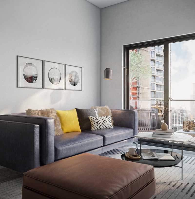 Contemporary, Modern Living Room Design by Havenly Interior Designer Nicollette
