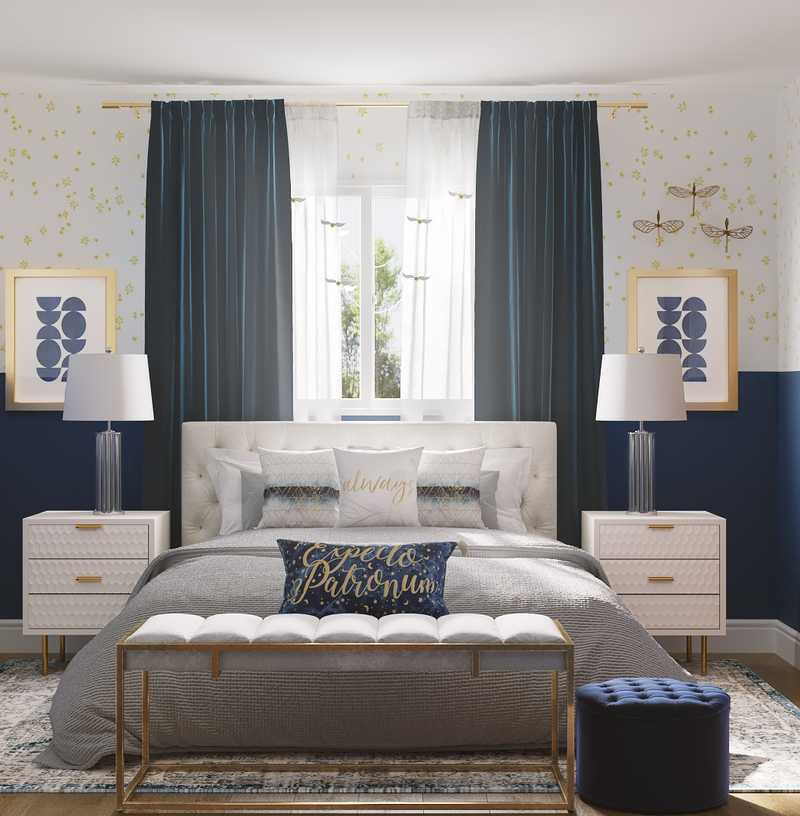 Modern, Glam Bedroom Design by Havenly Interior Designer Caitlin