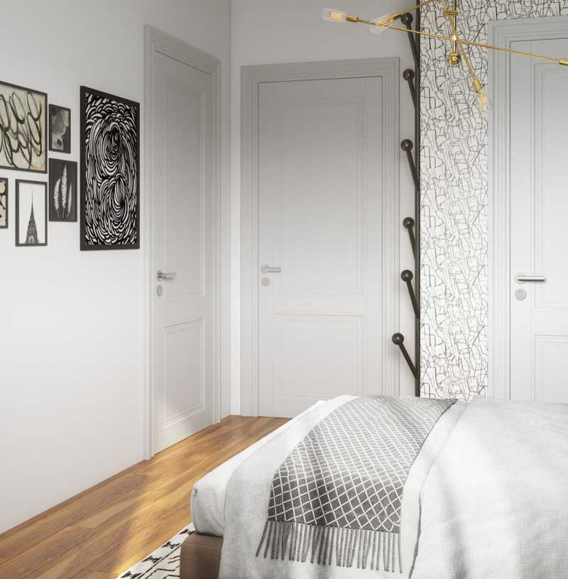 Eclectic, Bohemian, Midcentury Modern Bedroom Design by Havenly Interior Designer Hadasa