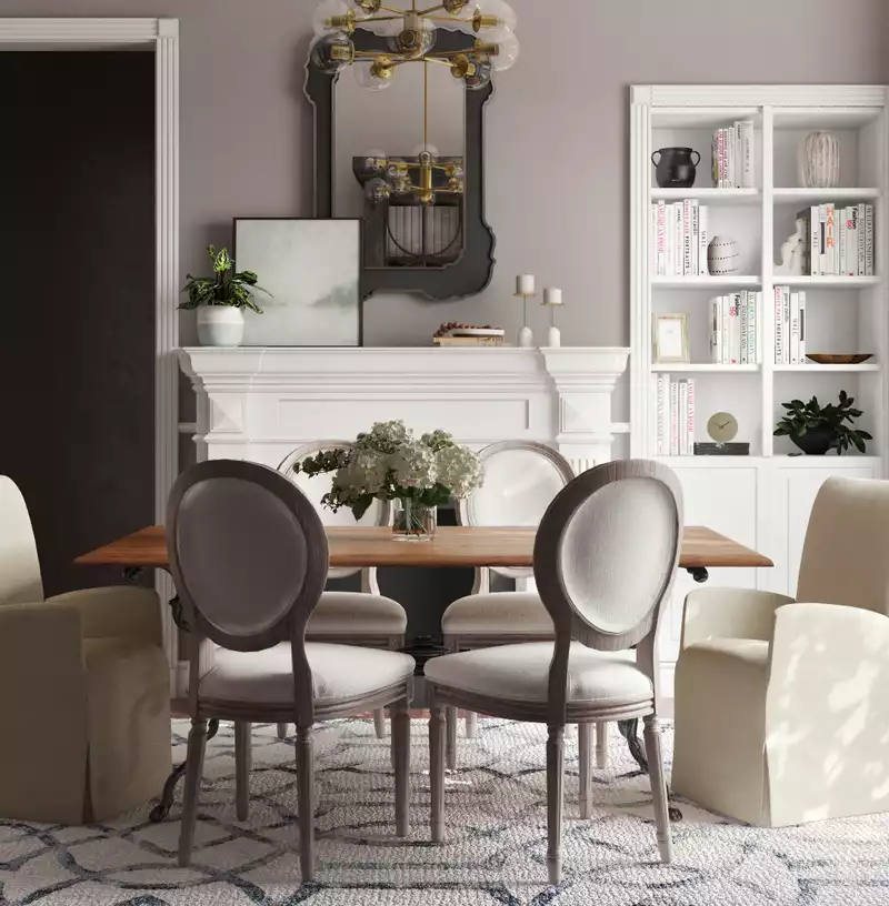 Modern, Classic Dining Room Design by Havenly Interior Designer Kate