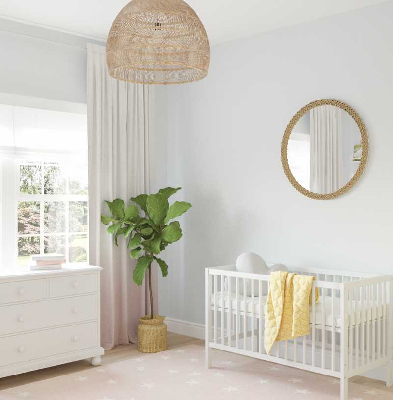 Midcentury Modern, Minimal, Preppy Nursery Design by Havenly Interior Designer Amanda