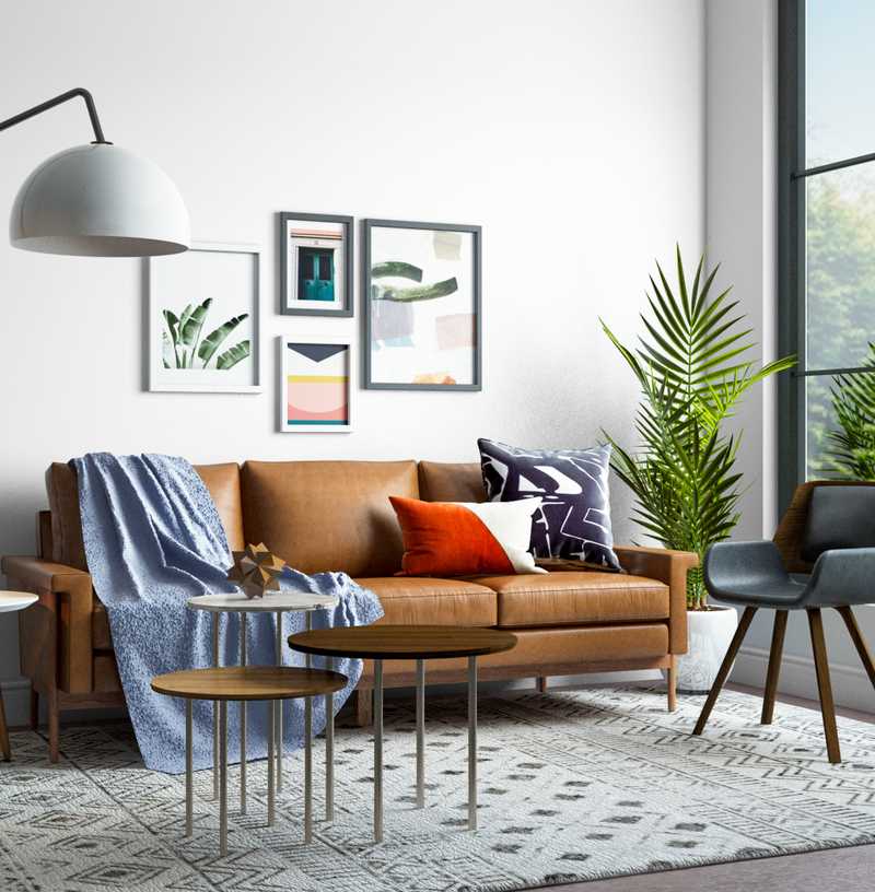 Modern, Eclectic, Bohemian, Industrial, Global, Midcentury Modern Bedroom Design by Havenly Interior Designer Marina