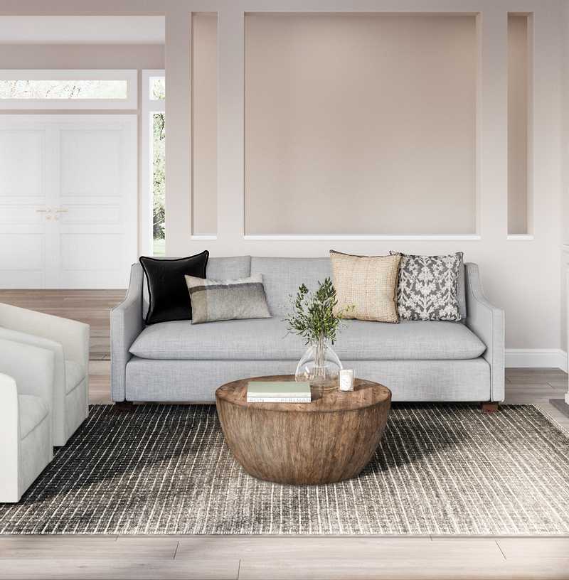 Modern, Vintage, Minimal Living Room Design by Havenly Interior Designer Victoria