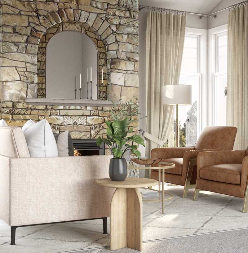 Modern, Classic, Farmhouse, Transitional, Minimal Living Room Design by Havenly Interior Designer Elle