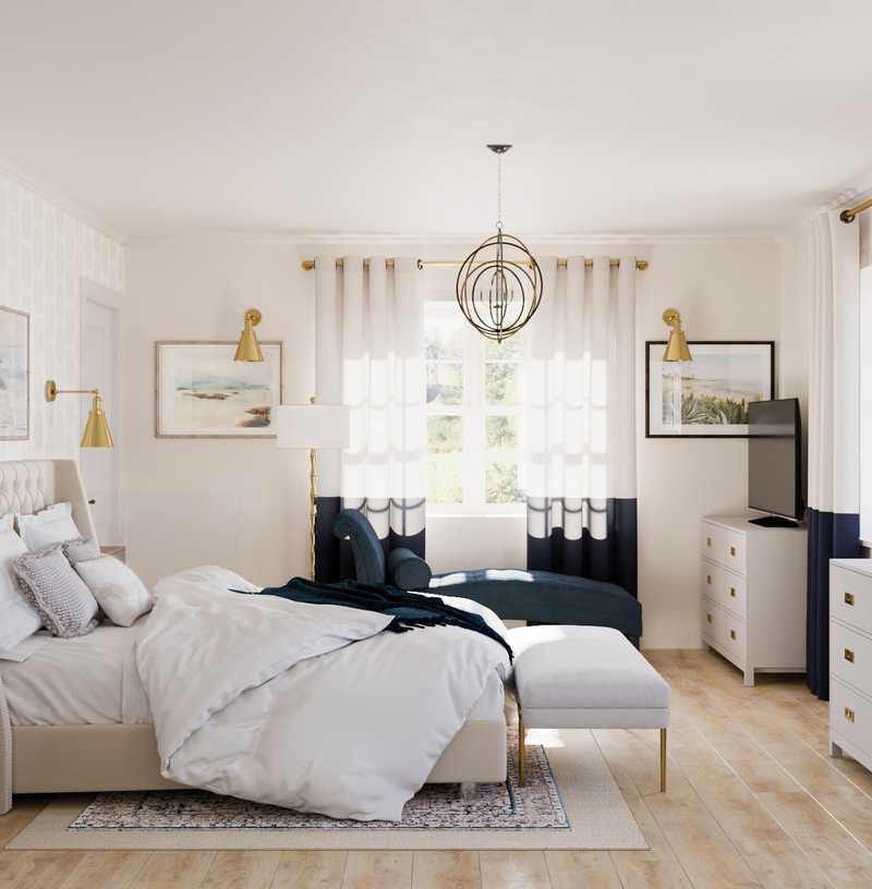 Eclectic, Glam, Transitional, Classic Contemporary Bedroom Design by Havenly Interior Designer Megan