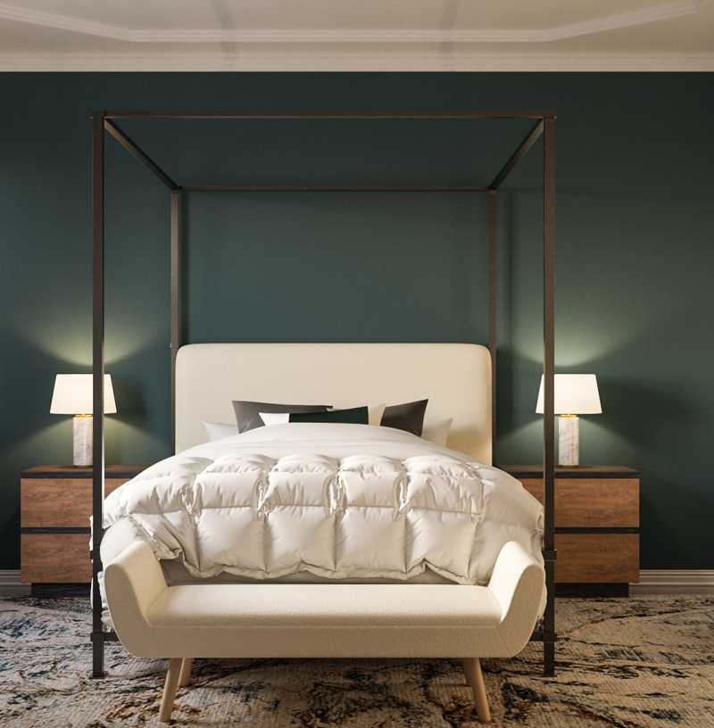 Contemporary, Modern, Glam, Minimal Bedroom Design by Havenly Interior Designer Julia