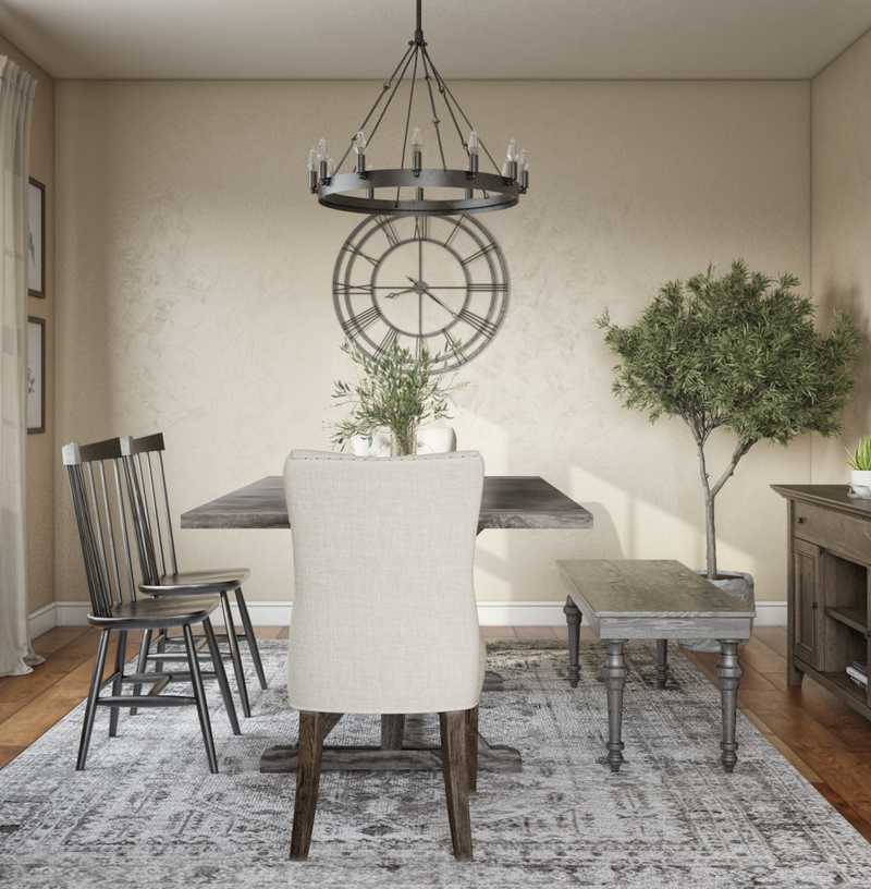 Modern, Farmhouse Dining Room Design by Havenly Interior Designer Ashley
