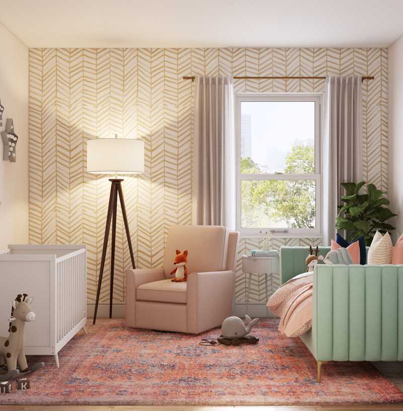 Modern, Glam, Transitional Bedroom Design by Havenly Interior Designer Ghianella