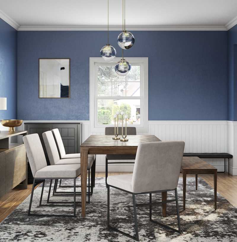 Modern, Midcentury Modern Dining Room Design by Havenly Interior Designer Athena