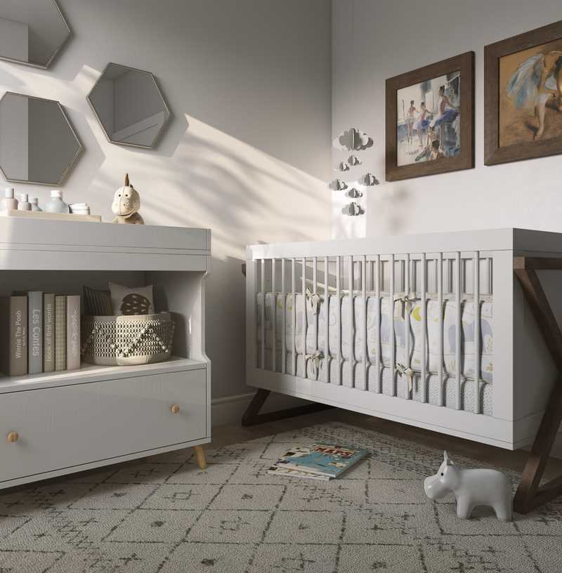 Classic, Bohemian Nursery Design by Havenly Interior Designer Cristina
