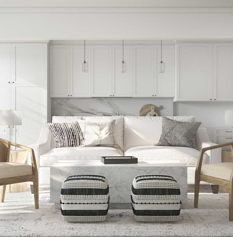 Contemporary, Classic, Bohemian, Rustic Living Room Design by Havenly Interior Designer Rebecca
