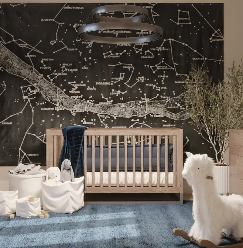 Classic, Glam, Traditional Nursery Design by Havenly Interior Designer Maria