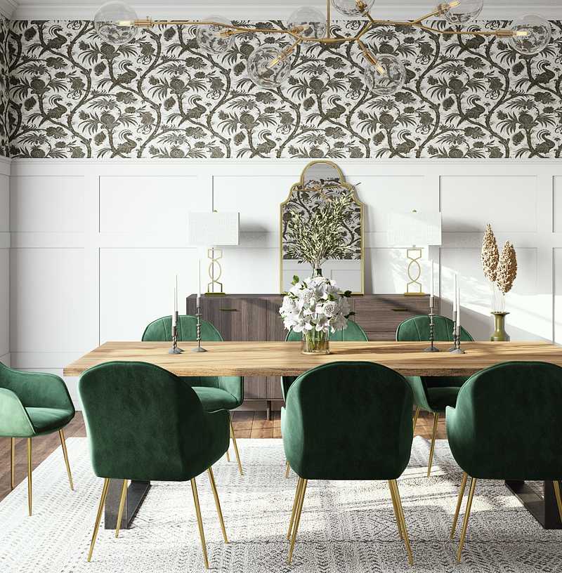 Contemporary Dining Room Design by Havenly Interior Designer Carla
