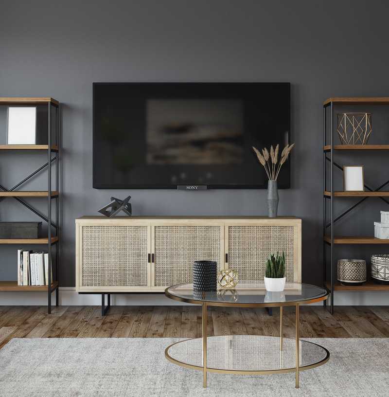 Modern, Bohemian, Glam Living Room Design by Havenly Interior Designer Lora