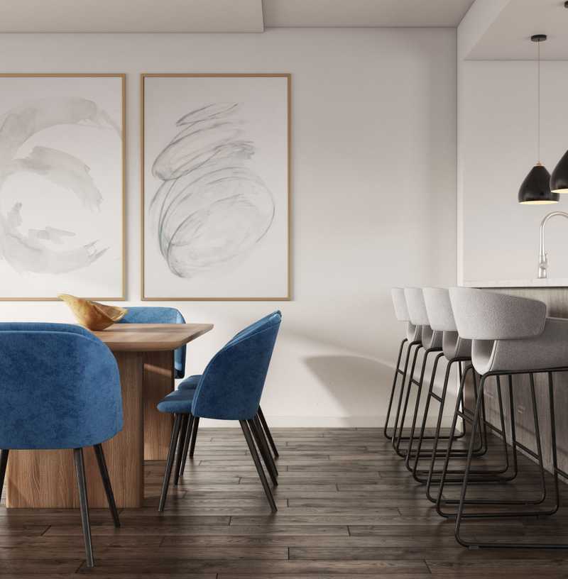 Modern, Midcentury Modern Dining Room Design by Havenly Interior Designer Gonzalo