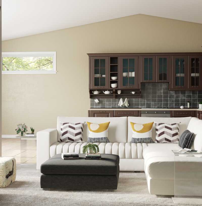 Modern, Midcentury Modern, Scandinavian Living Room Design by Havenly Interior Designer Carla