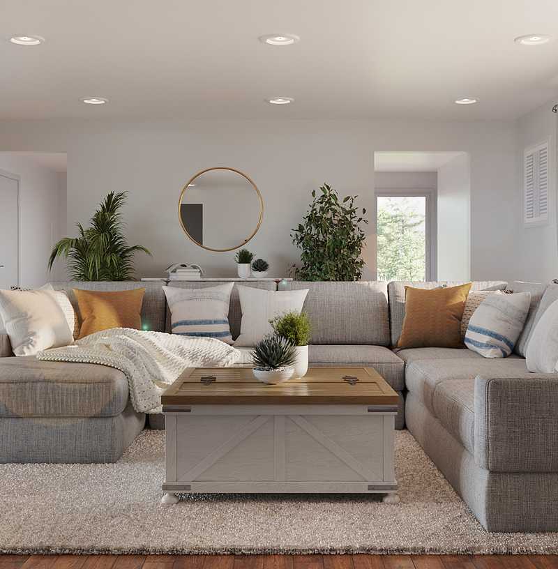 Farmhouse, Midcentury Modern Not Sure Yet Design by Havenly Interior Designer Melisa