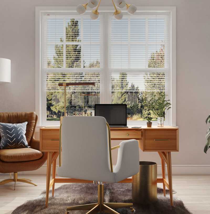 Modern, Classic Office Design by Havenly Interior Designer Aubrey