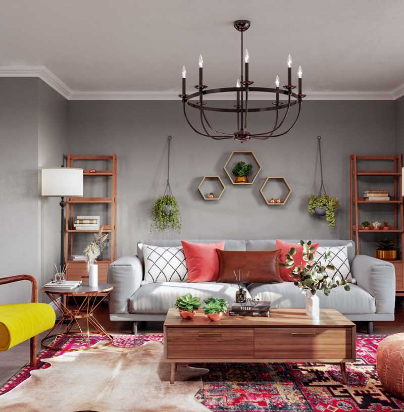 Midcentury Modern Living Room Design by Havenly Interior Designer Francisco