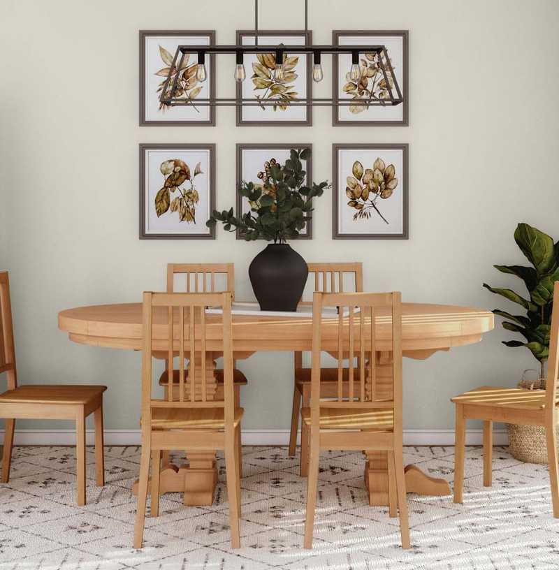 Traditional, Farmhouse Dining Room Design by Havenly Interior Designer Briana