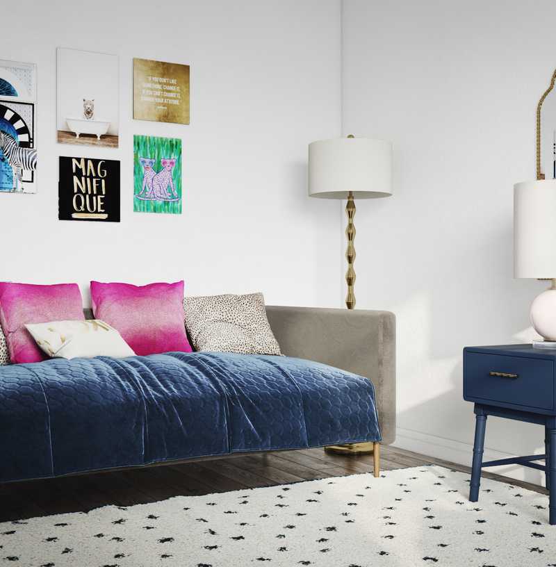Contemporary, Modern, Eclectic, Glam Office Design by Havenly Interior Designer Megan