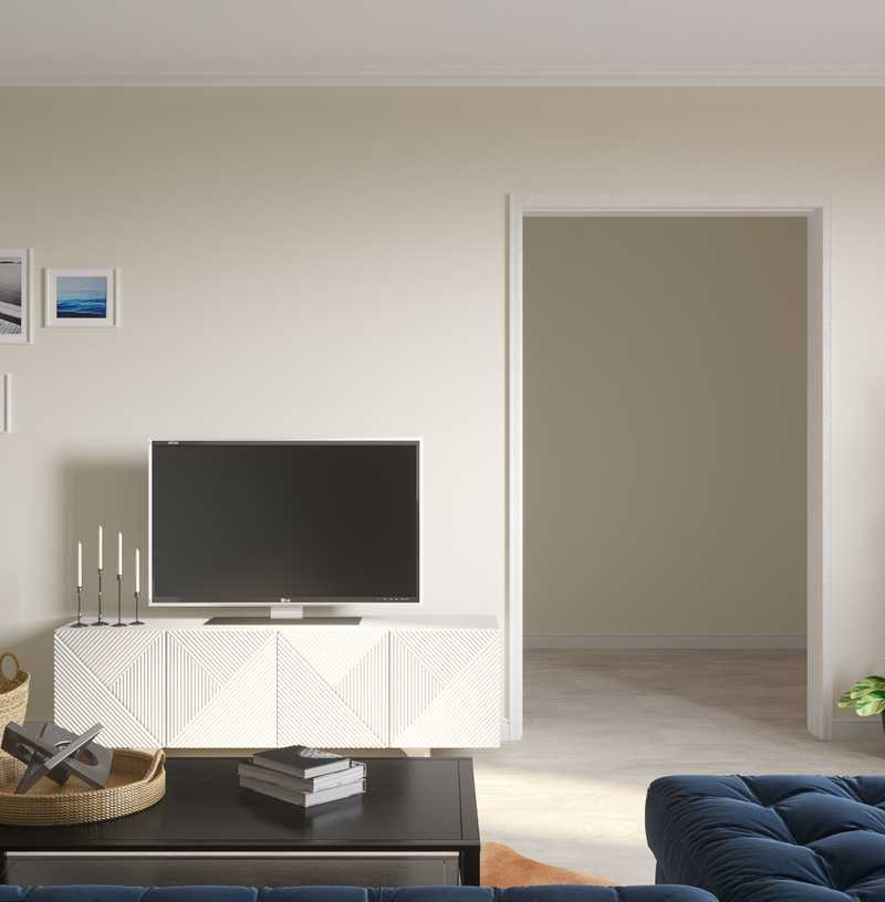 Modern, Classic, Glam, Vintage Living Room Design by Havenly Interior Designer Brit
