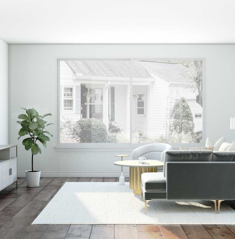 Modern, Minimal Living Room Design by Havenly Interior Designer Carly