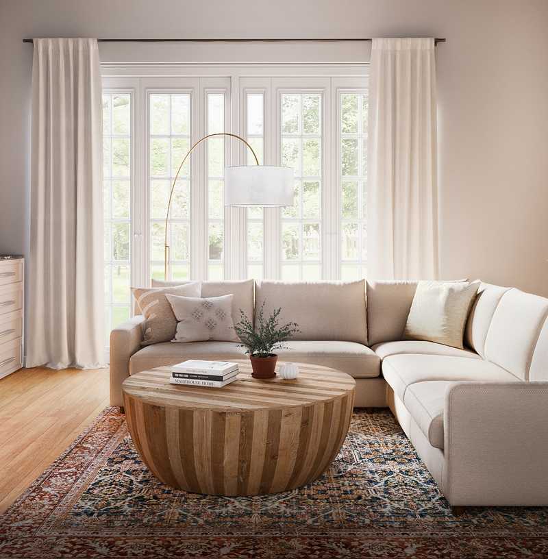 Modern, Farmhouse, Rustic Living Room Design by Havenly Interior Designer Samantha