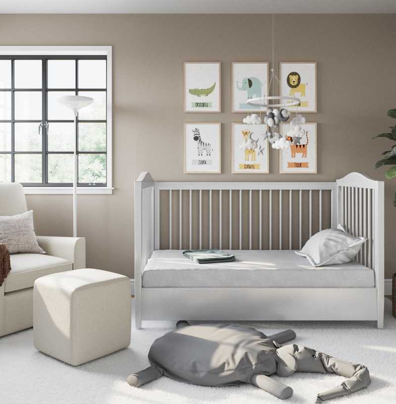 Modern, Bohemian Nursery Design by Havenly Interior Designer Siarra