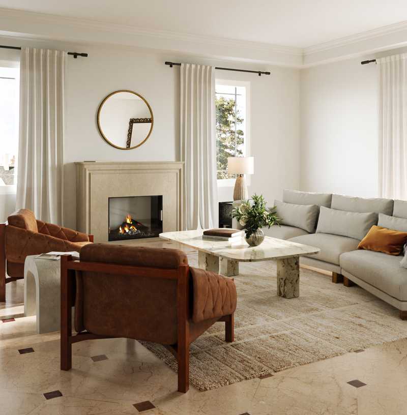 Modern, Glam Living Room Design by Havenly Interior Designer Kate