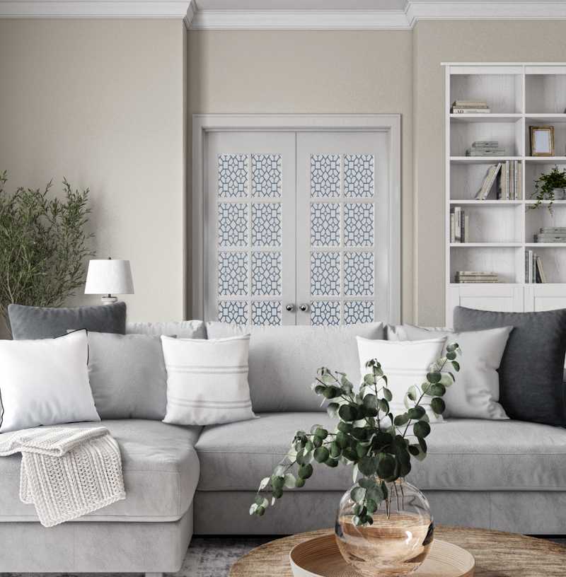Modern, Classic, Coastal, Industrial Living Room Design by Havenly Interior Designer Amanda