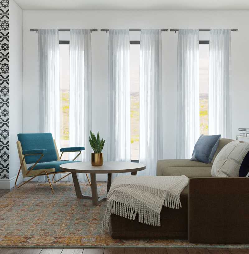 Midcentury Modern Living Room Design by Havenly Interior Designer Shaun