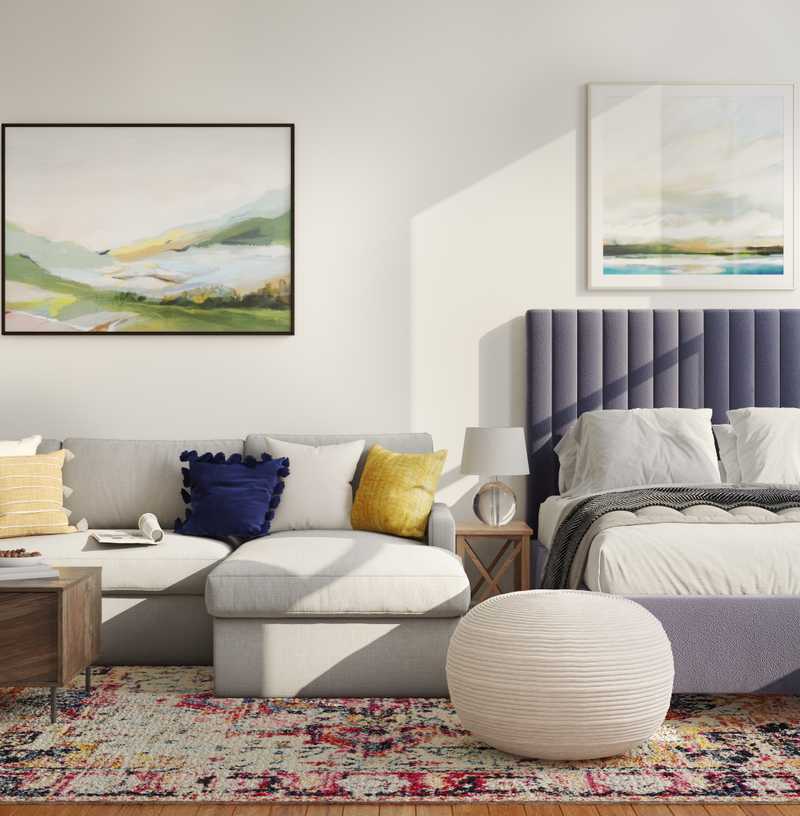 Eclectic, Bohemian, Glam, Global Living Room Design by Havenly Interior Designer Rebecca
