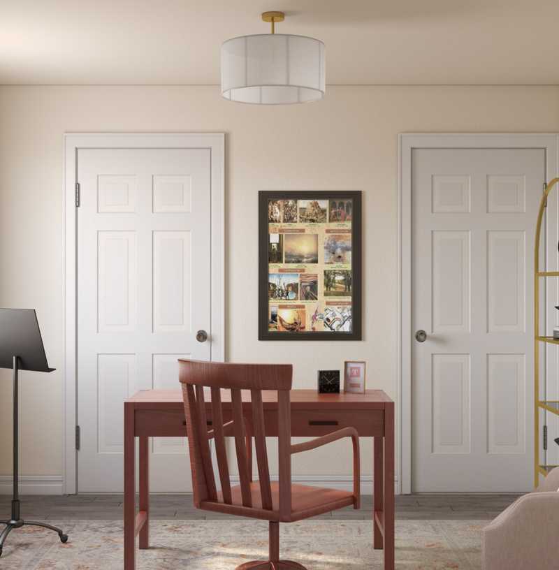 Classic, Traditional, Rustic, Transitional Office Design by Havenly Interior Designer Lisa