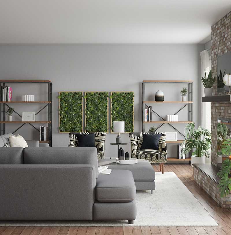Modern, Transitional Living Room Design by Havenly Interior Designer Allison