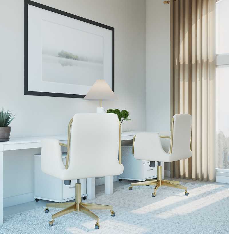 Modern, Minimal, Scandinavian Office Design by Havenly Interior Designer Sarah