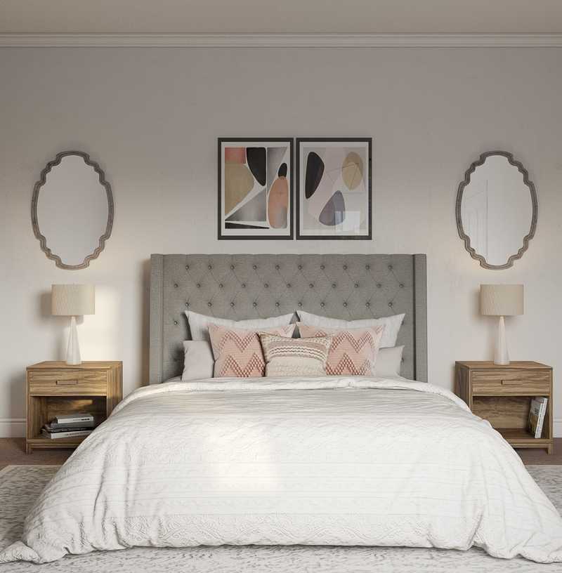Farmhouse Bedroom Design by Havenly Interior Designer Briana