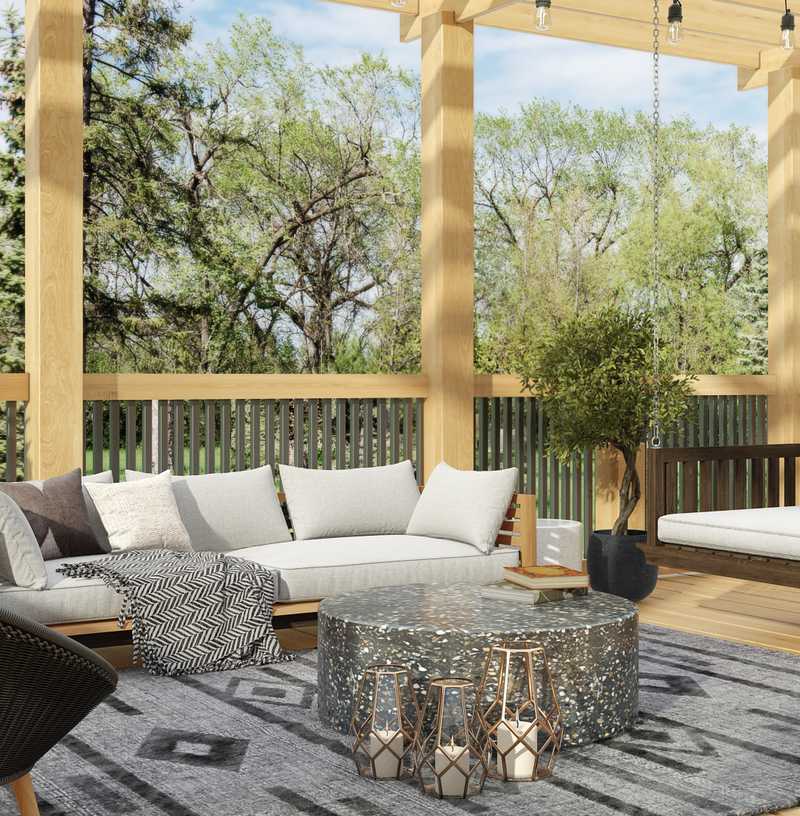 Midcentury Modern Outdoor Space Design by Havenly Interior Designer Shaun