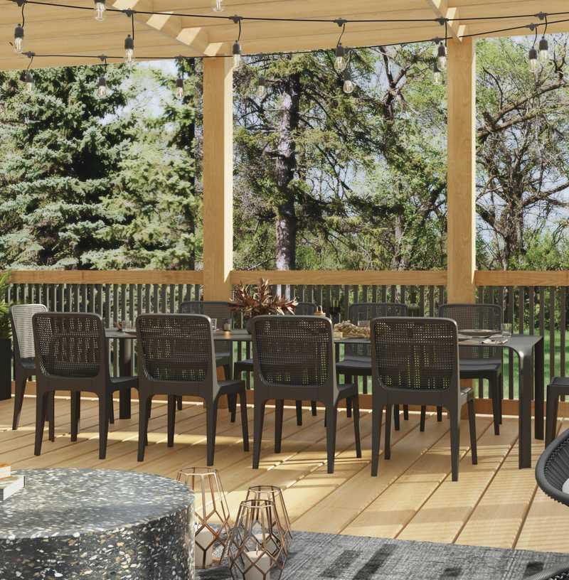 Midcentury Modern Outdoor Space Design by Havenly Interior Designer Shaun