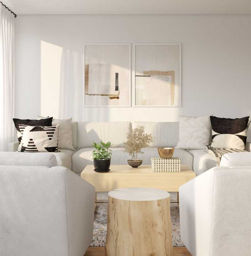 Modern, Minimal, Scandinavian Living Room Design by Havenly Interior Designer Veema