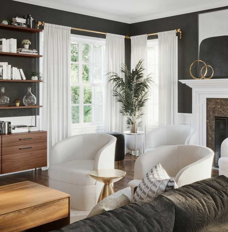 Eclectic Living Room Design by Havenly Interior Designer Julio