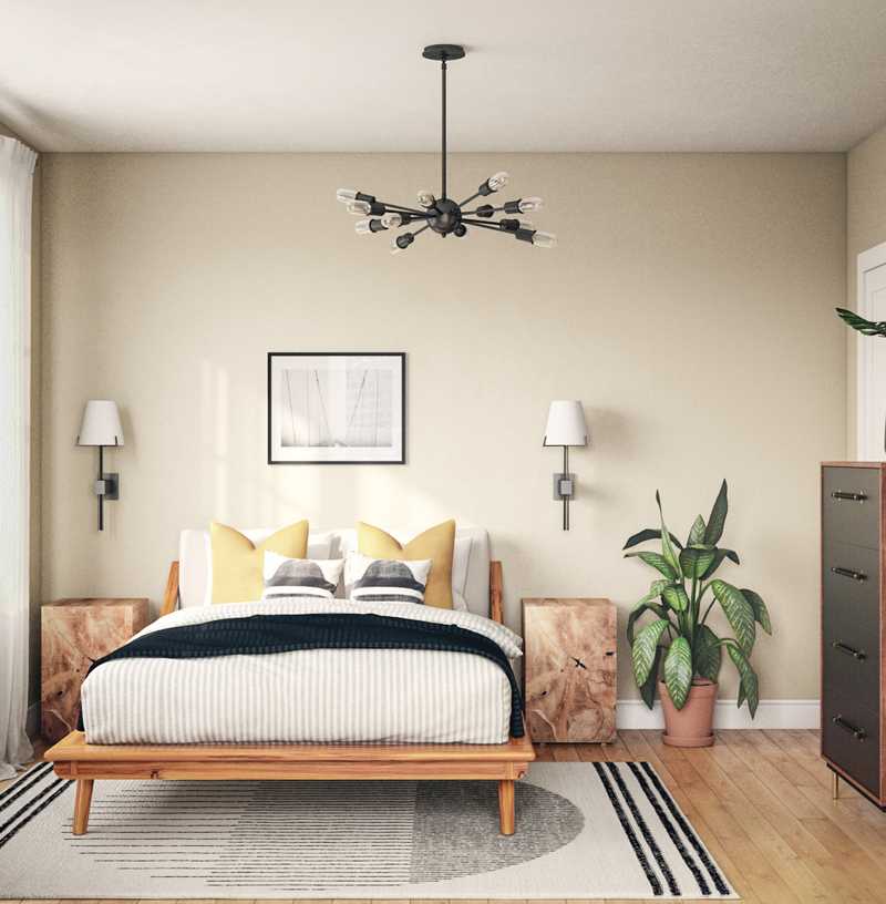 Midcentury Modern Bedroom Design by Havenly Interior Designer Taylor