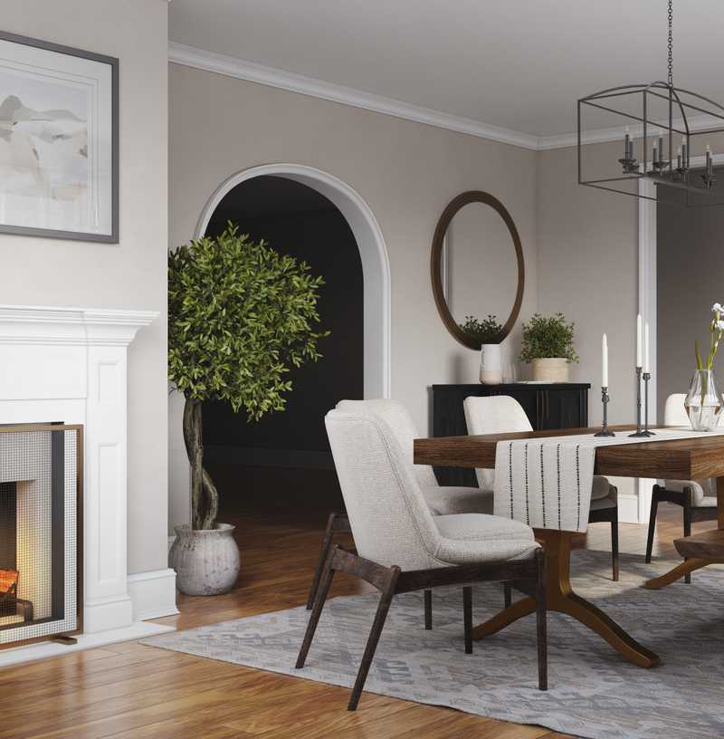 Contemporary, Modern, Classic, Transitional Dining Room Design by Havenly Interior Designer Emily