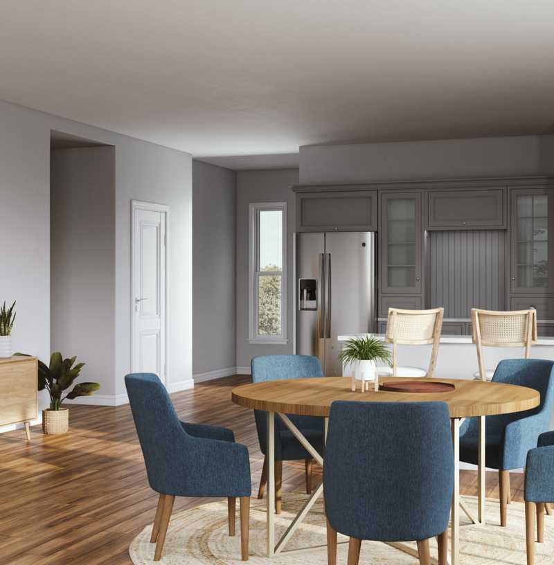 Modern, Bohemian, Scandinavian Dining Room Design by Havenly Interior Designer Lena