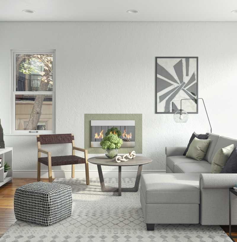 Midcentury Modern, Scandinavian Living Room Design by Havenly Interior Designer Gonzalo