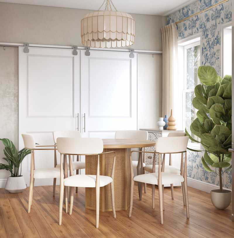 Coastal, Transitional Dining Room Design by Havenly Interior Designer McKenzi