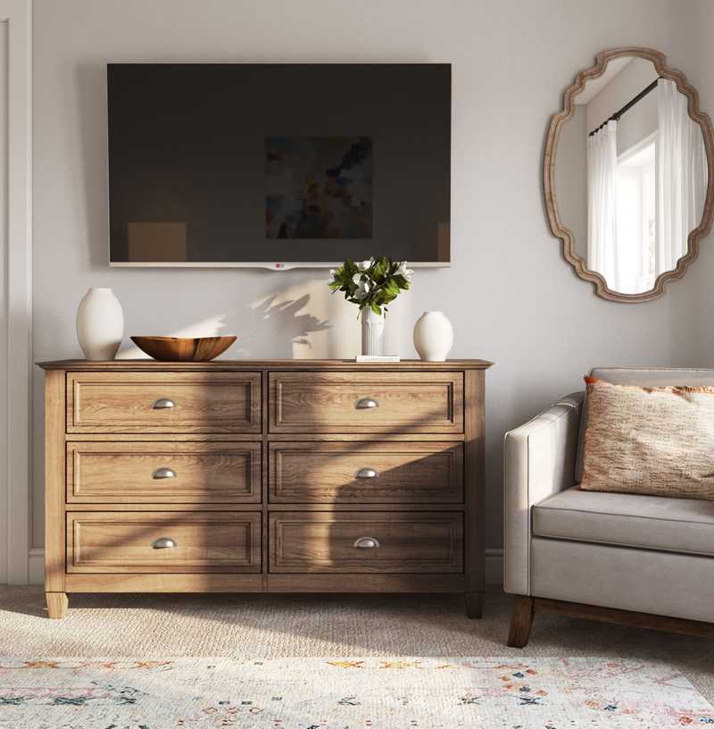 Farmhouse, Rustic Bedroom Design by Havenly Interior Designer Austin