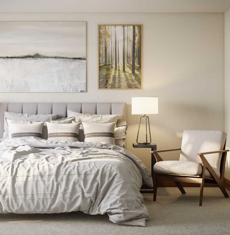 Industrial, Rustic, Midcentury Modern Bedroom Design by Havenly Interior Designer Alison